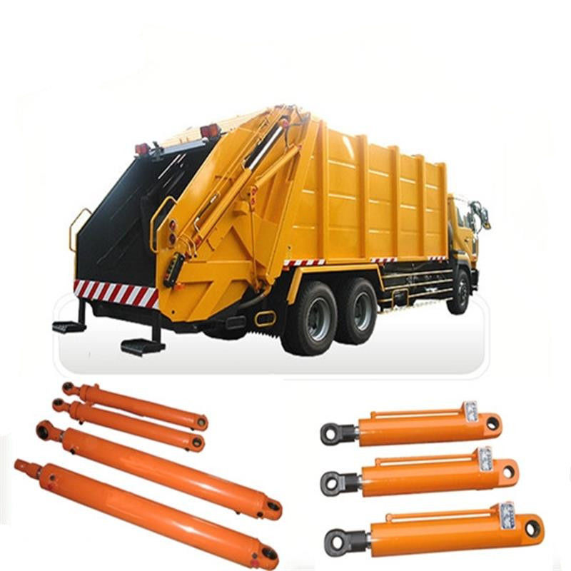 Cilindros hidráulicos del camión de basura de los vehículos del saneamiento/cilindros hidráulicos de actuación del doble